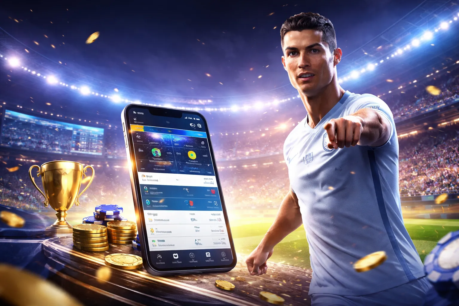 Hình ảnh hướng dẫn sử dụng app cá độ trên điện thoại